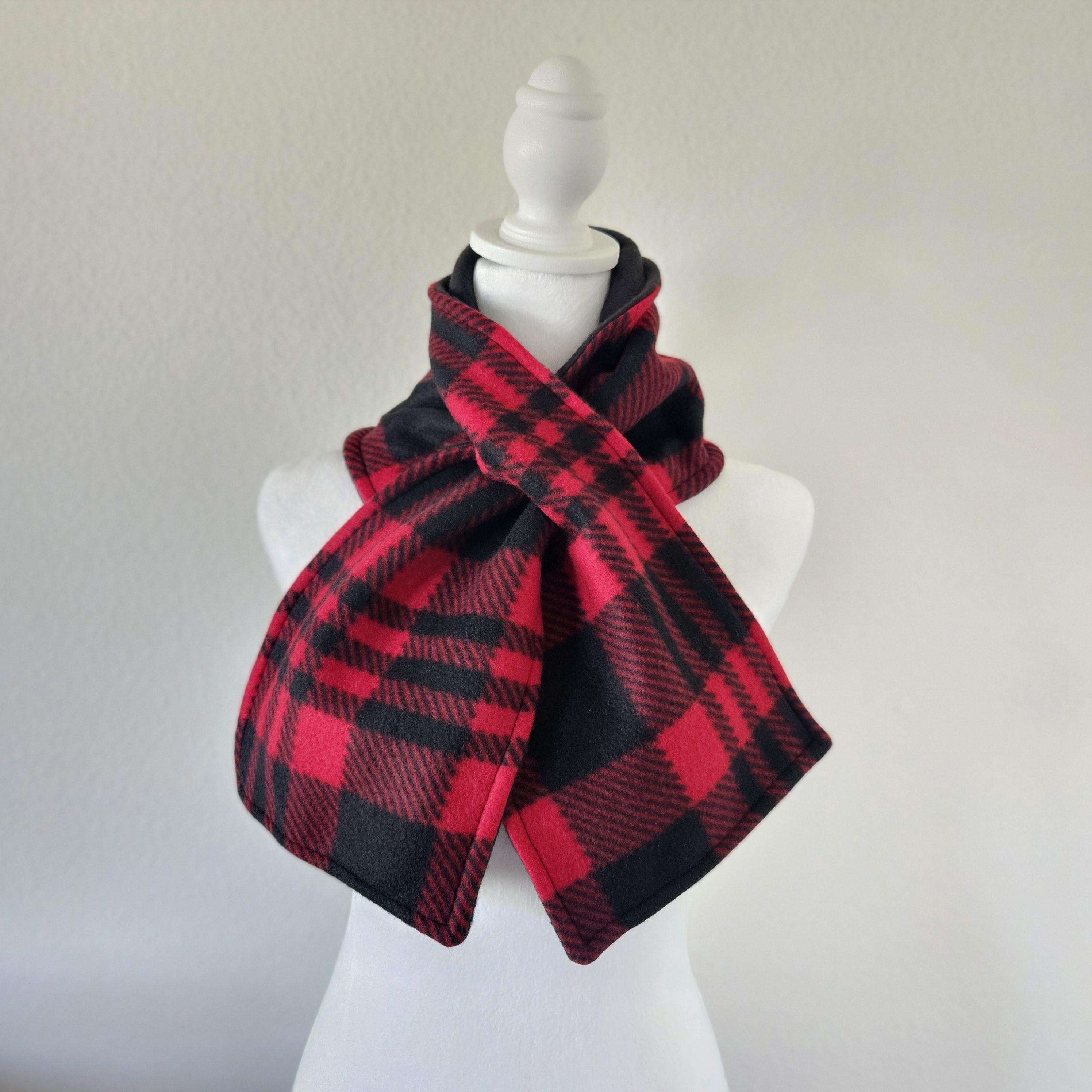 Black Fleece Scarf - Etsy