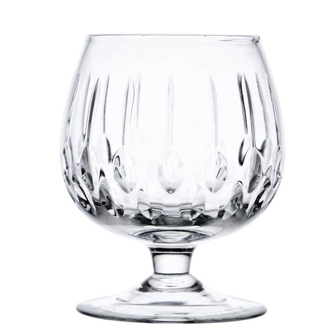 Neman Vintage Cut Crystal Snifter Glasses Etsy