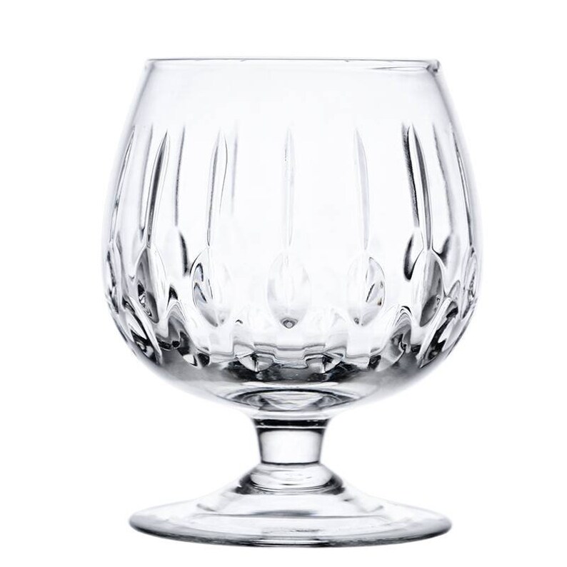 Neman Vintage Cut Crystal Snifter Glasses WineBrandyCognac Etsy