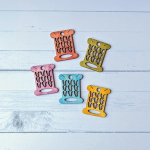 Wood Embroidery Floss Bobbins
