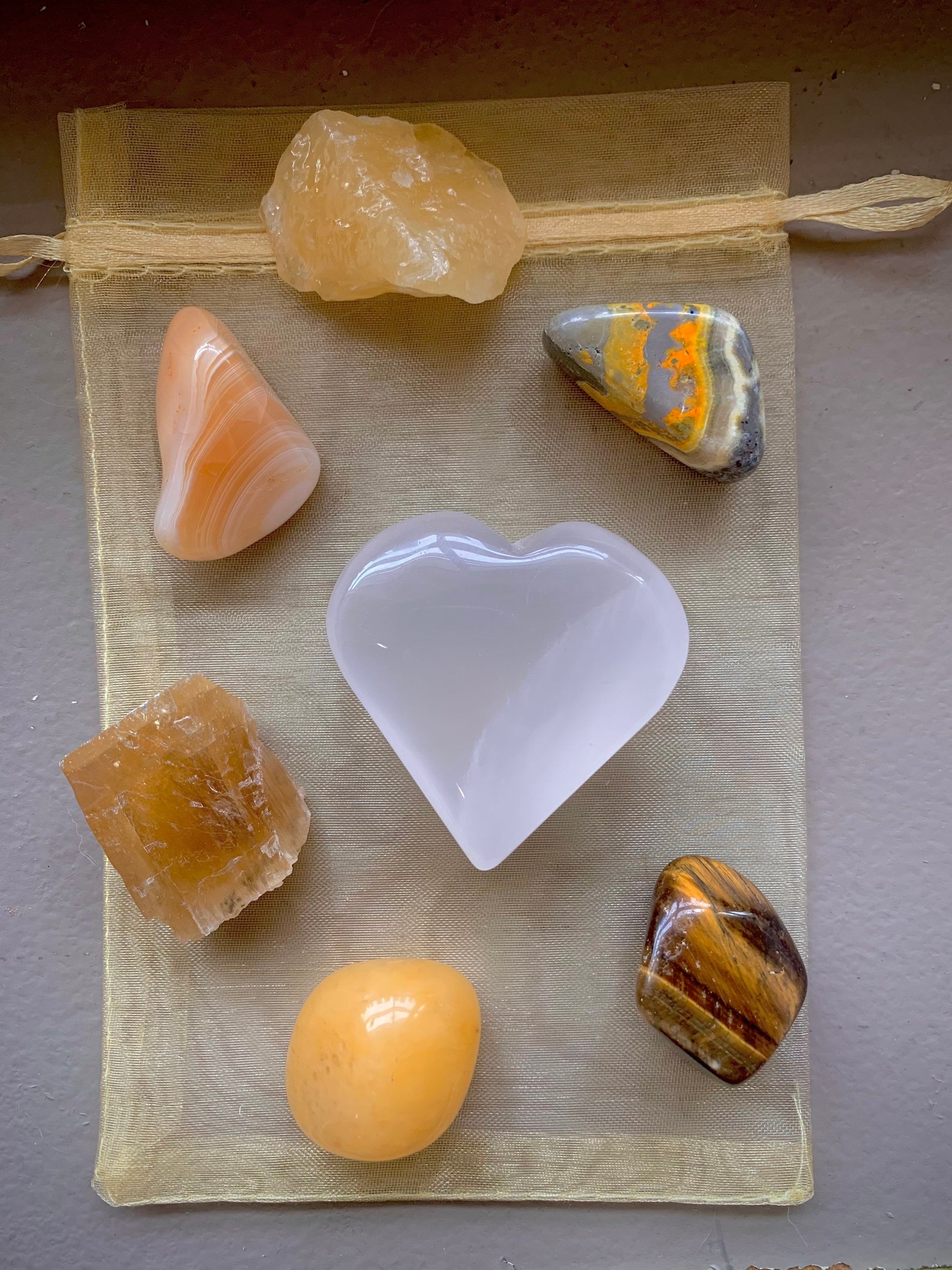 Crystal Kit for Self Confidence. Set of 7 crystals Reiki Etsy