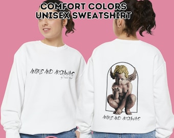ITYSL Comfort Colors Angels and Archways by Caleb Went Unisex Bluza z kapturem barwiona w odzieży | Myślę, że powinieneś odejść z Timem Robinsonem