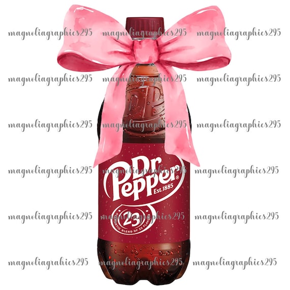Dr Pepper Coquette Bow PNG Design, Dr Pepper Bottle Sublimation Design, Coquette Dr Pepper Design, Favorite Drink Coquette Bow Design