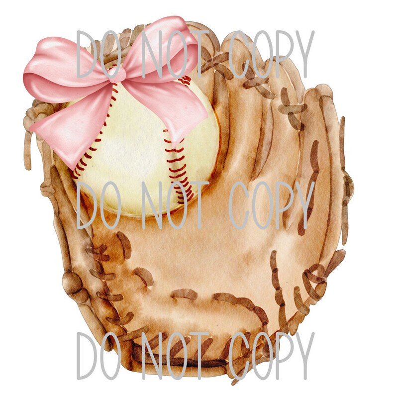 Pode incluir: Uma luva de beisebol de couro marrom com uma bola de beisebol branca e um la&ccedil;o rosa no topo.
