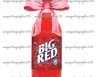Design PNG grand noeud de coquette rouge, grande conception de sublimation de bouteille de boisson rouge, grand design rouge de coquette, conception de noeud de coquette de boisson préférée