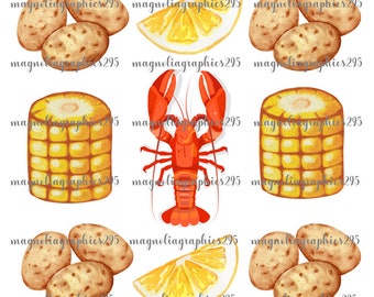 Crawfish Boil PNG Design, Girly Crawfish Sublimation Design, Crawfish Design, Crawfish Printable PNG, Crawfish Design, Crawfish Season PNG
