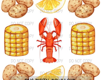 Conception PNG d'écrevisses, conception de sublimation d'ébullition d'écrevisses, conception de langoustes, saison des écrevisses imprimable PNG, conception de langoustes, PNG imprimable