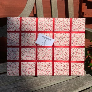 Mini Floral Fabric Memo Board 30x42cm