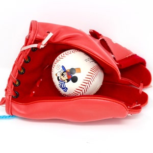 ビンテージミッキーマウス バットキャップグローブチャイルドセット RARE Vintage Mickey Mouse Kids Baseball Glove With Velcro Ball by