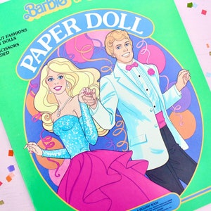 Barbie paper hotsell doll book
