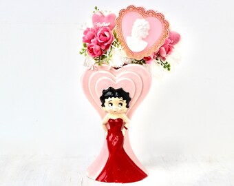 Betty Boop Vase Etsy Uk