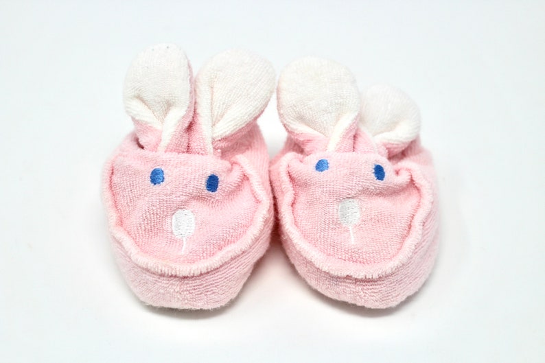 Vintage Pink Baby Girl Bunny Slippers for Everyday Wear and Etsy