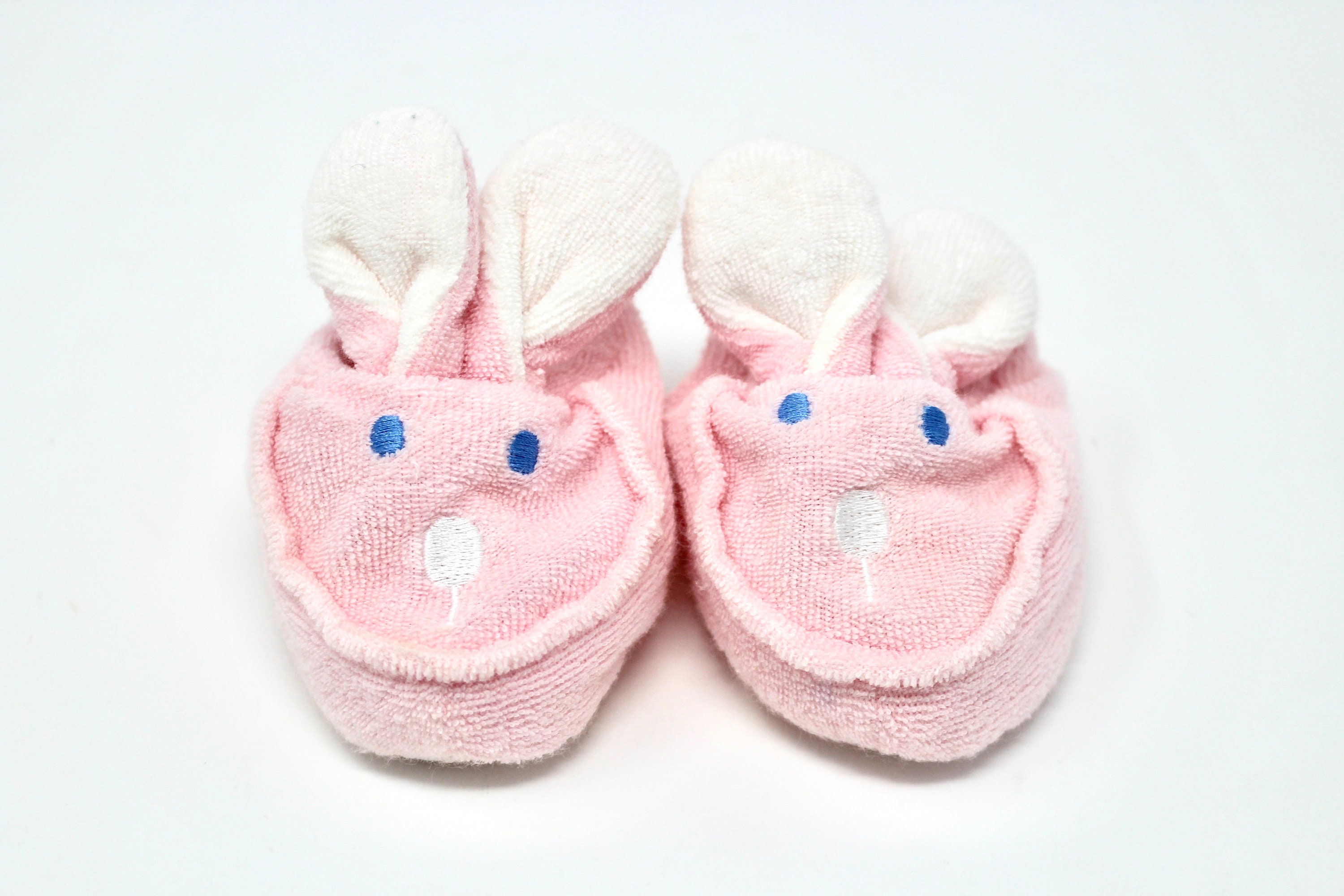 Vintage Pink Baby Girl Bunny Slippers for Everyday Wear and Etsy
