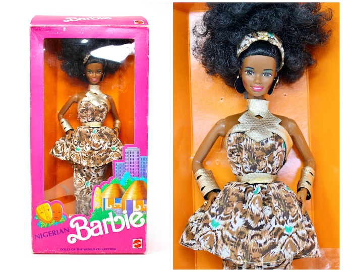 1989 Nigerian Barbie Doll of the World in Original Fashion With