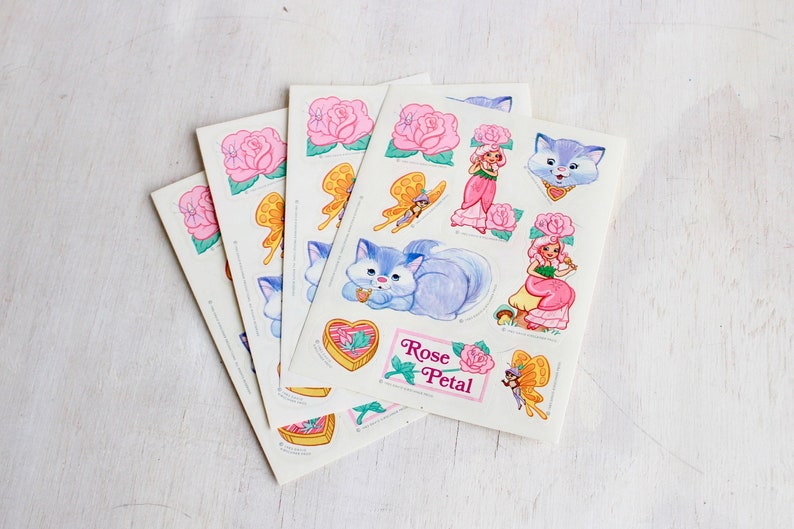 Vintage Hallmark Stickers Animal Pics Mint Condition!!