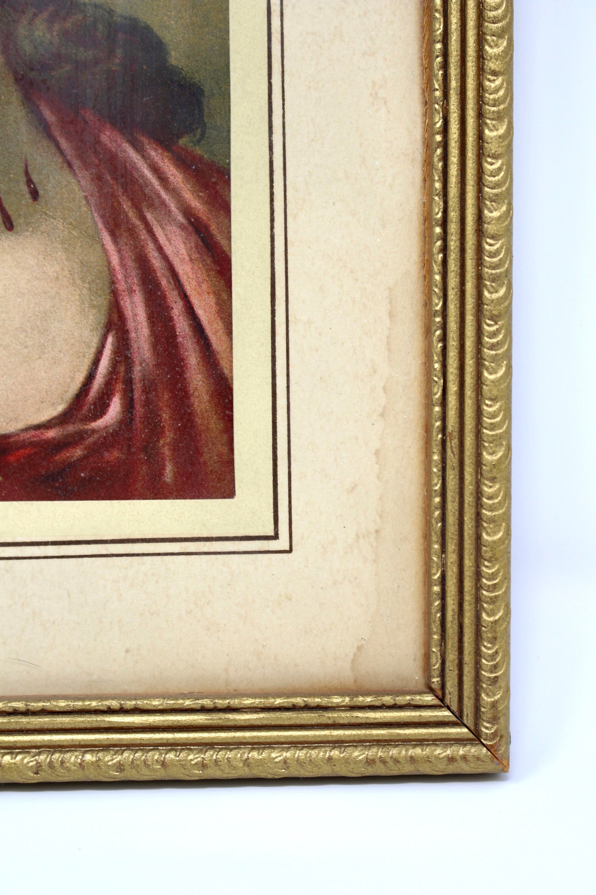 Vintage Jesus Catholic Framed Wall Art Etsy