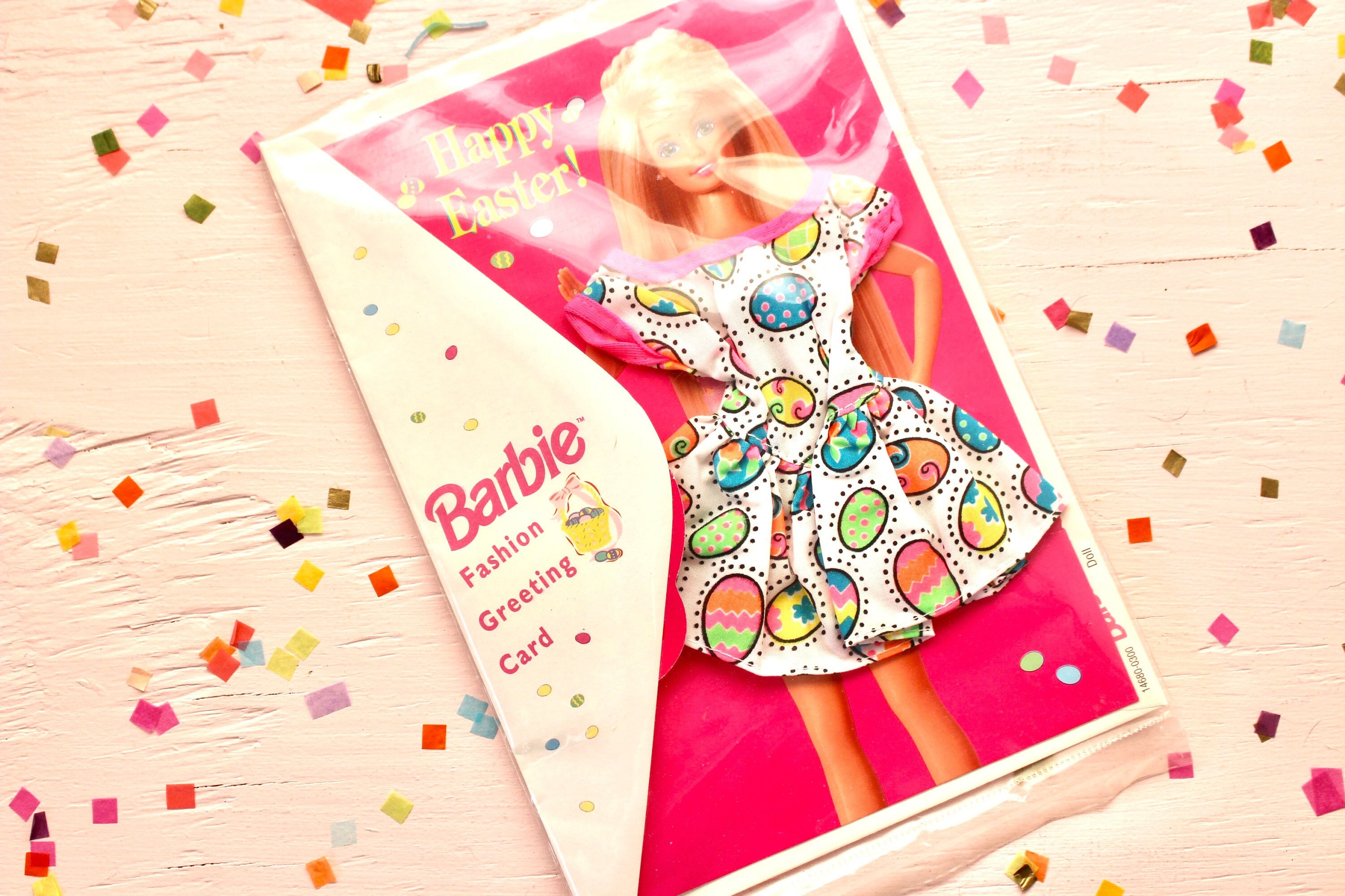 Barbie Fashion Greeting Card Girls Barbie Doll Easter Card Wih Envelope Easter Barbie Fashion Dress Barbie Stationery Ephemera Card Etsy