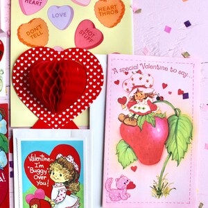 80s Valentines Day Card and Ephemera Pack Retro Vintage - Etsy