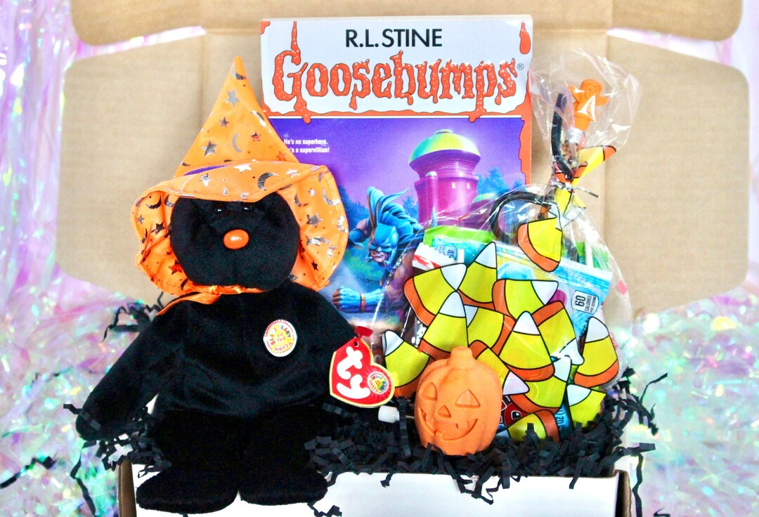 Vintage Goosebumps Halloween Goodie Box 90s Beanie Baby Etsy