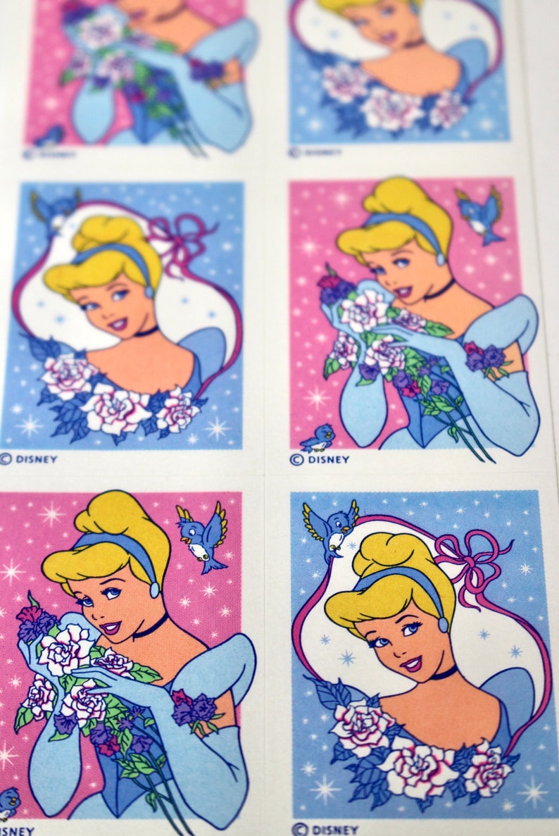 disney cinderella princess stickers for scrapbooking etsy