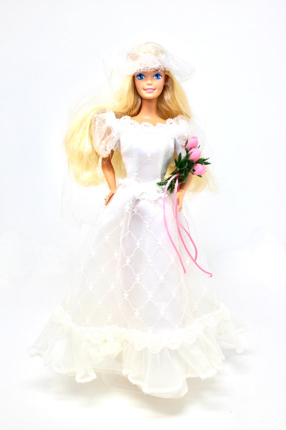 1980s Barbie Wedding Dresses Vintage Barbie Wedding Day Set