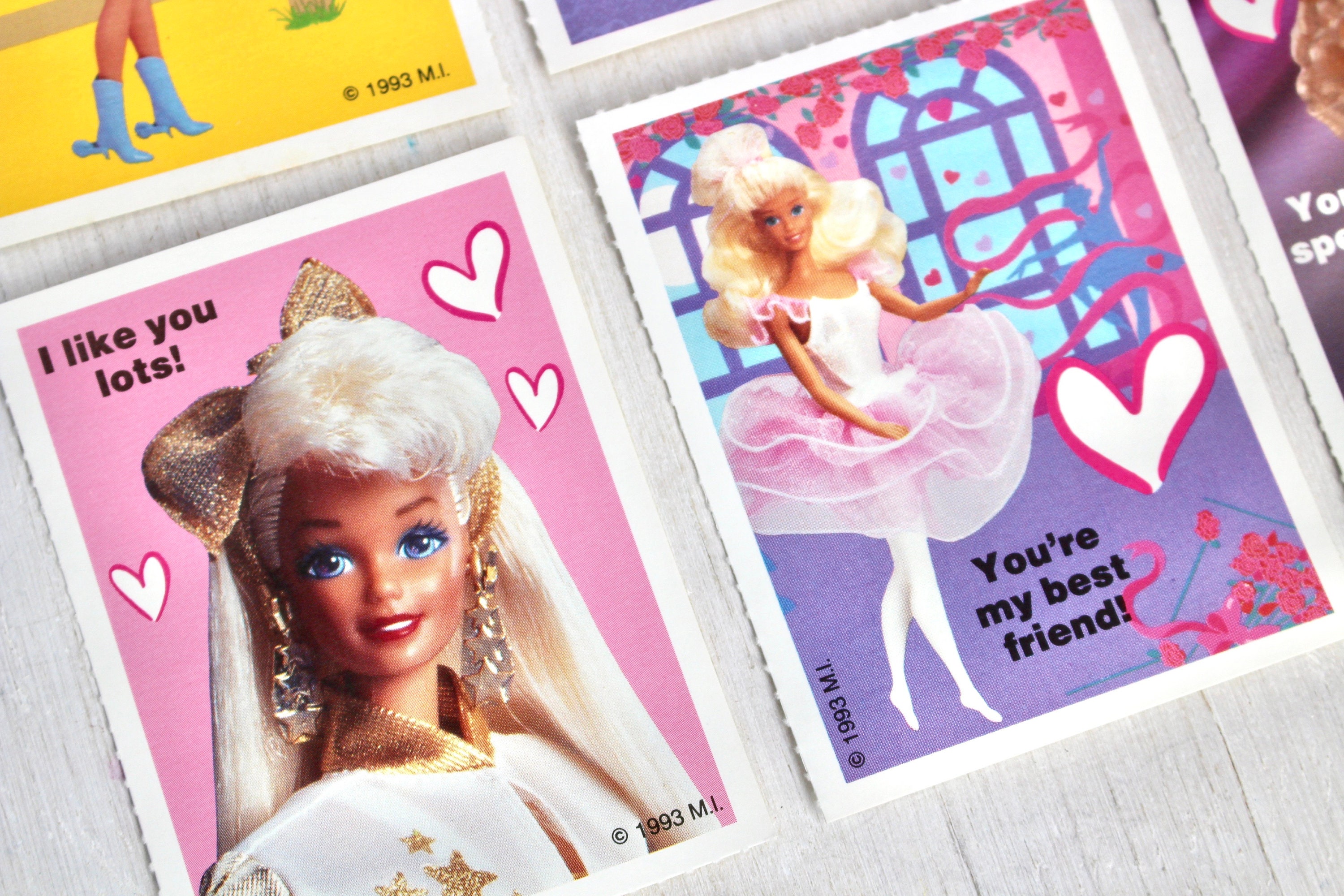 90s Barbie Valentine Cards With Envelopes Set Of 6 Vintage Etsy 90s-barbie-valentine-cards-with-envelopes-set-of-6-vintage-etsy