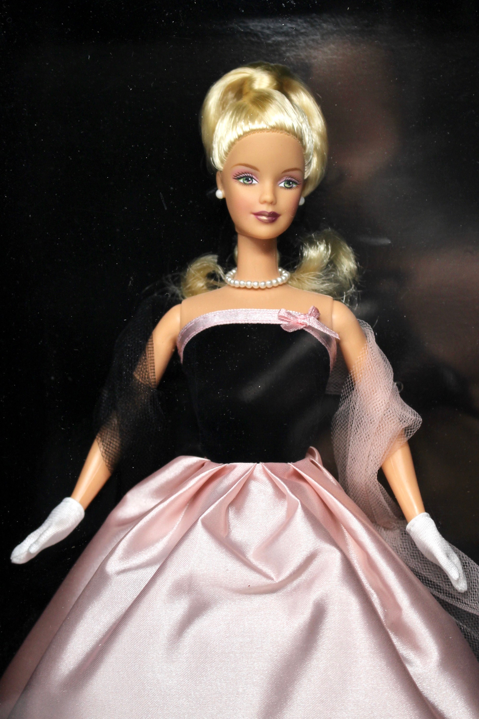 Vintage 2000 Timeless Silhouette Barbie with Pink and Black Gown