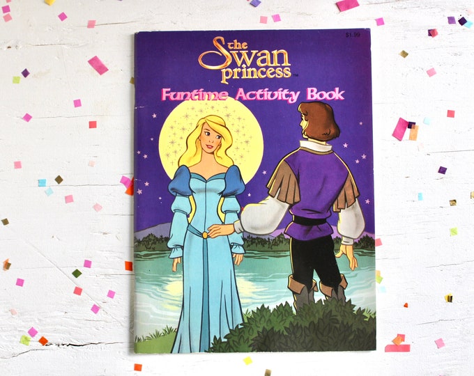 The Swan Princess Coloring Book, Vintage 90s Swan Princess Kids Toy