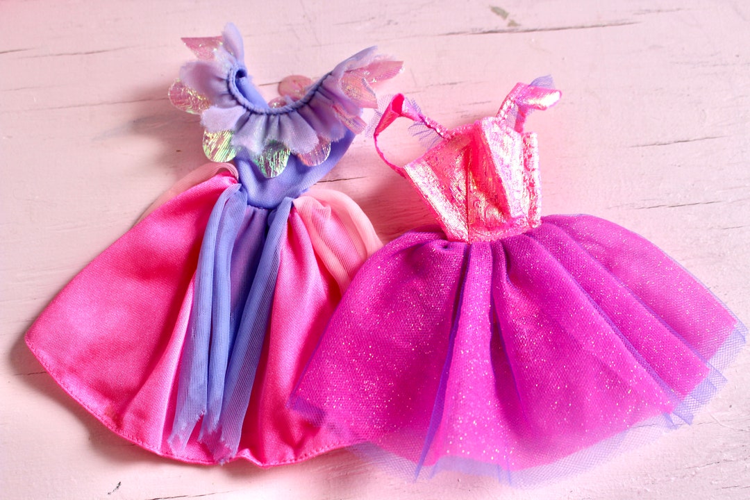 90s Barbie Fashion Dress Set of 2 Vintage Pink Purple - Etsy