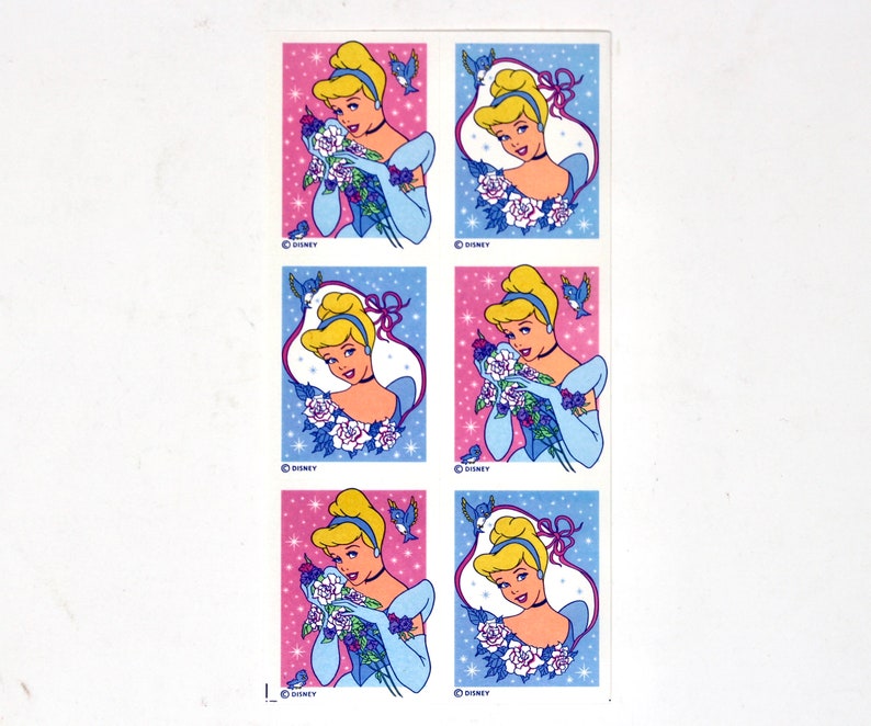 Disney Cinderella Princess Stickers for Scrapbooking Etsy Canada