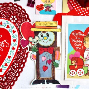 80s Valentines Day Card and Ephemera Pack Retro Vintage - Etsy