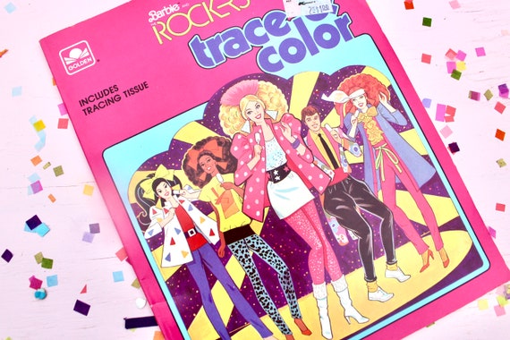 Barbie sticker book 80s sales