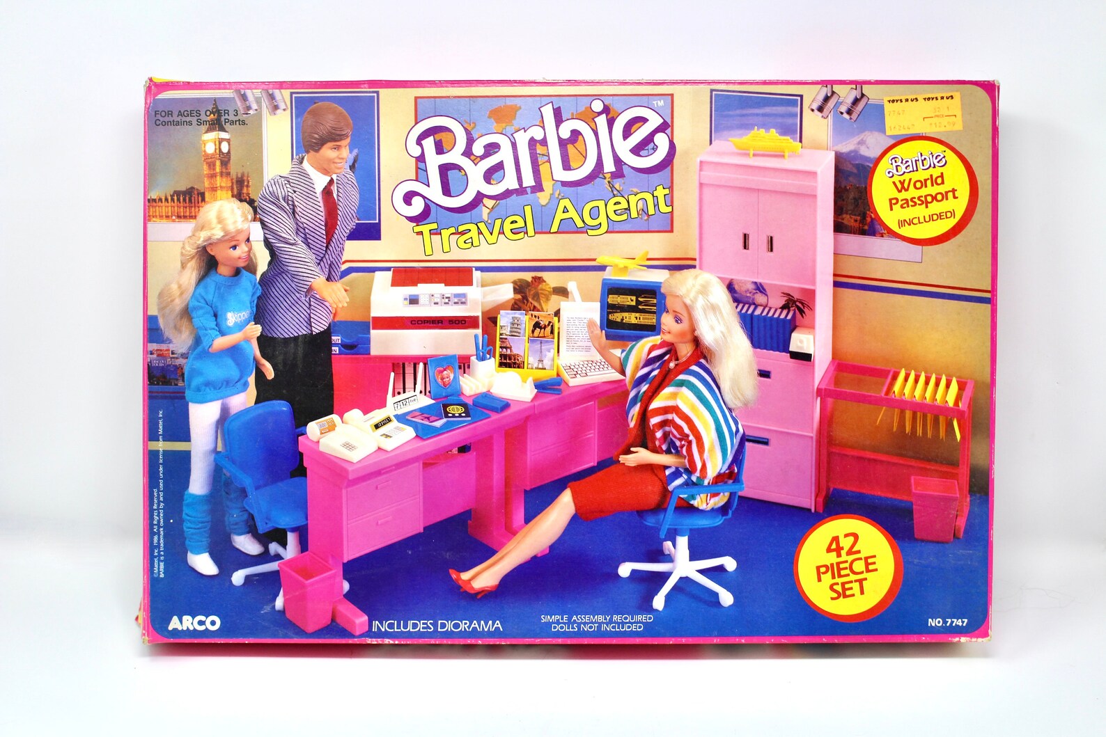 Barbie Travel Agent Playset Vintage 80s Barbie Office Etsy