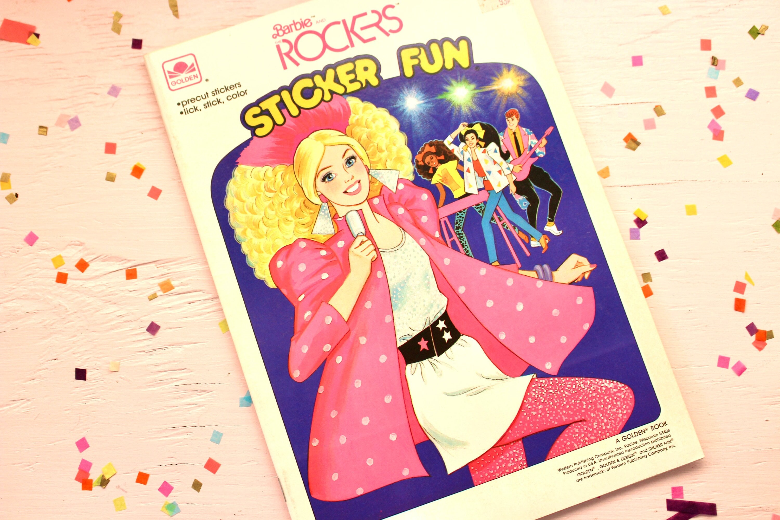 Barbie Coloring Book Sticker for Sale by 80sbilly