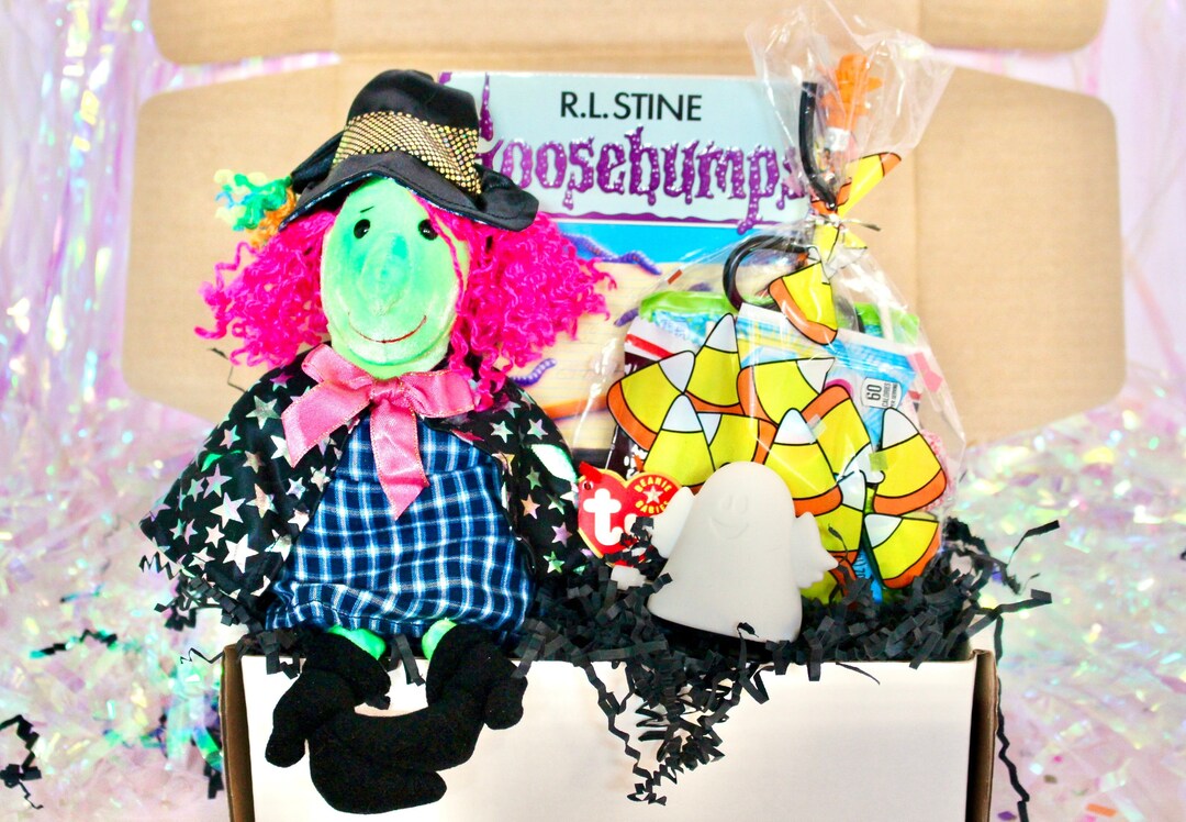 Vintage Goosebumps Halloween Goodie Box 90s Beanie Baby Etsy