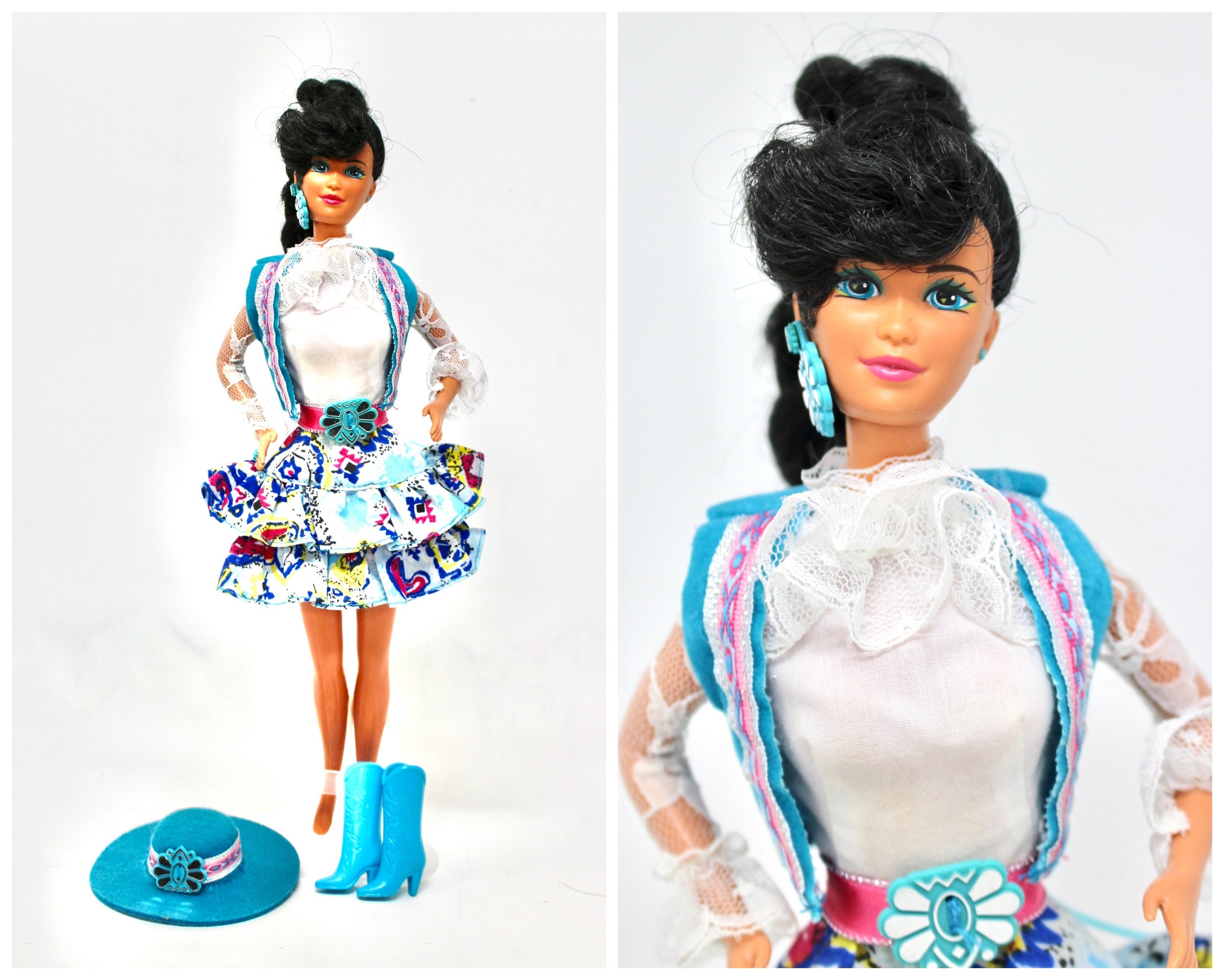 1989 Western Fun via Barbie Doll With Accessories, Vintage