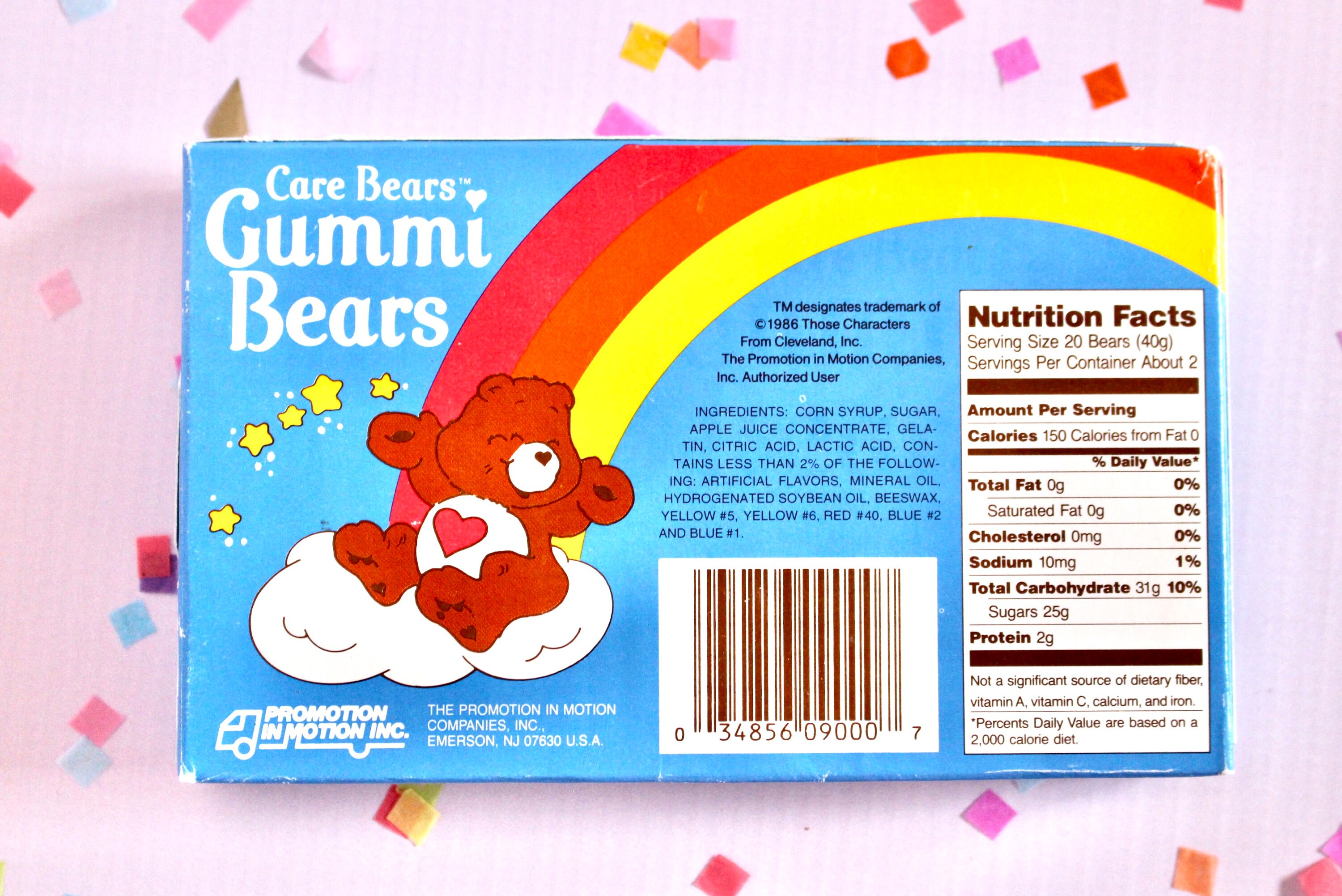 Care Bears Gummi Bears Box With Candies 80s Vintage Care Bear Etsy