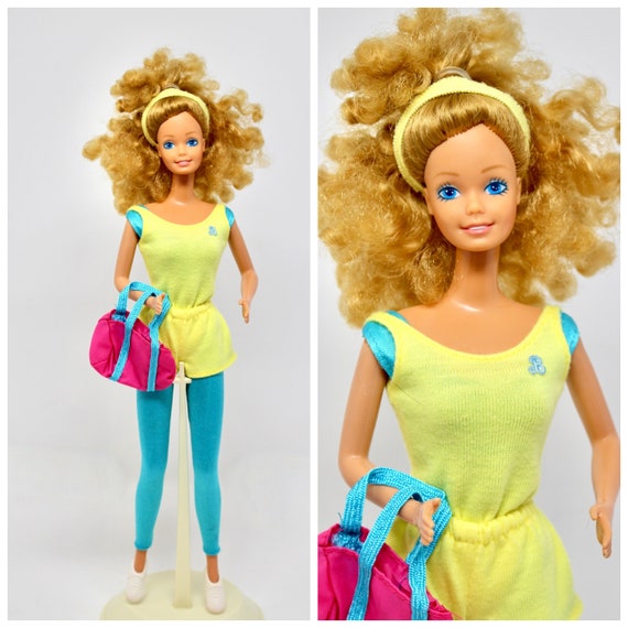 Curling barbie hair sale