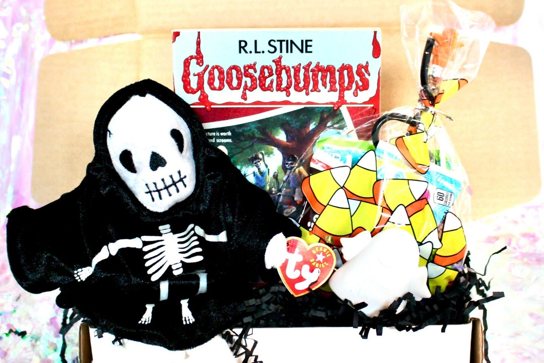 Vintage Goosebumps Halloween Goodie Box 90s Beanie Baby Etsy