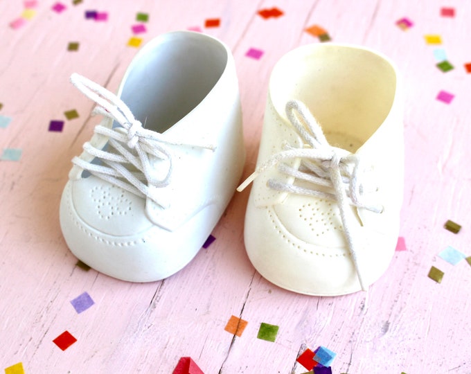 White Cabbage Patch Doll Shoes 80s Girl CPK Collectible Doll Etsy