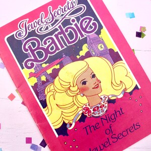 Jewel Secrets Barbie Booklet 80s Vintage Jewel Secrets Doll Box Insert Barbie Fashion Paper Story Book Etsy