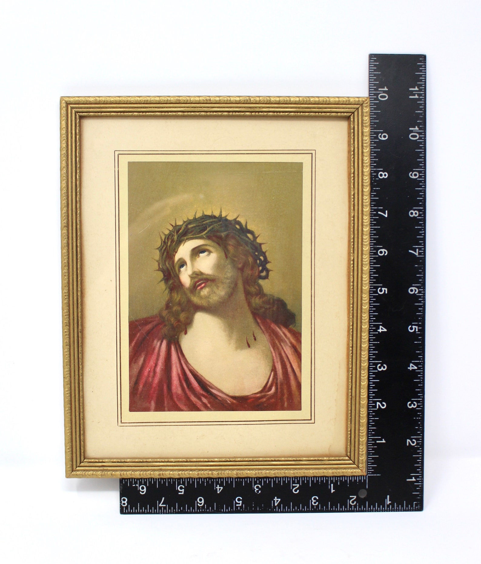 Vintage Jesus Catholic Framed Wall Art Etsy