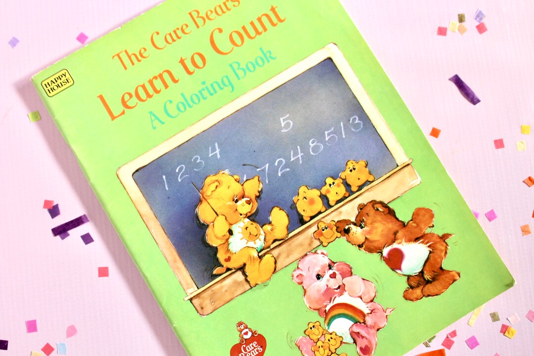 Care Bears Coloring Book Vintage 80s Care Bears Learn to - Etsy