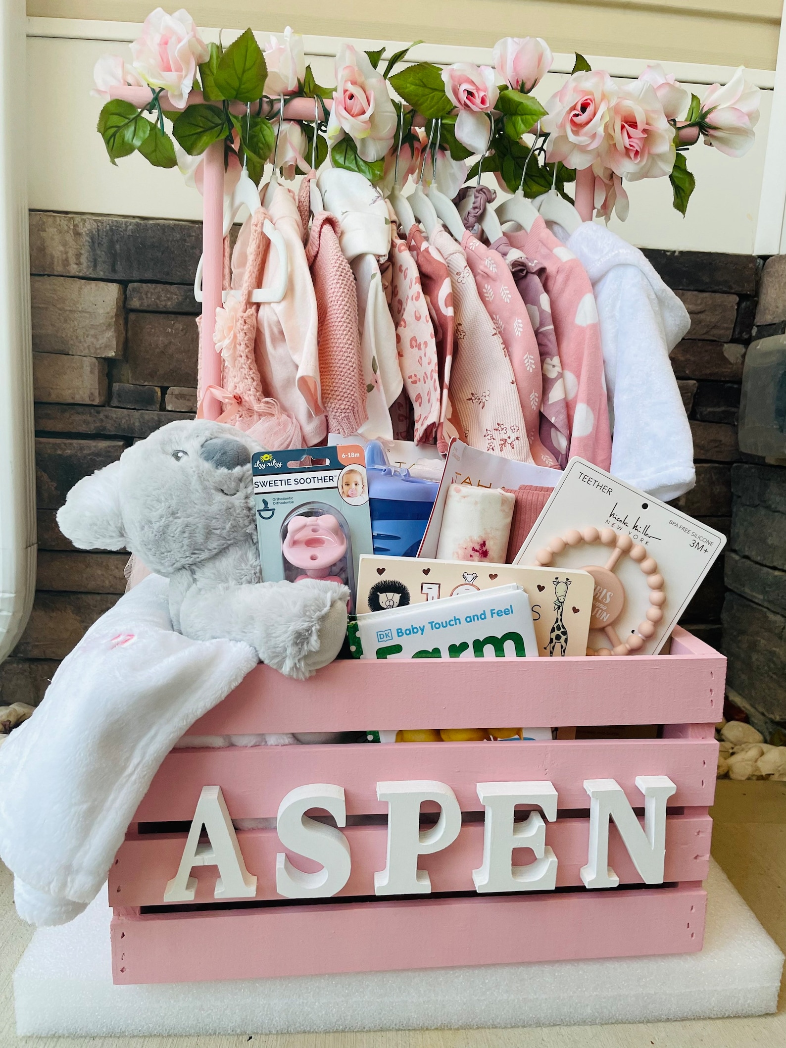 Baby Closet Crate Gift basketbaby Shower Gift Basketbaby Etsy