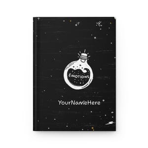 Carnet cartonné Emotions avec texte personnalisé, agenda de voyage, carnet de vacances, cadeau pour les amateurs de voyage, carnet tropical