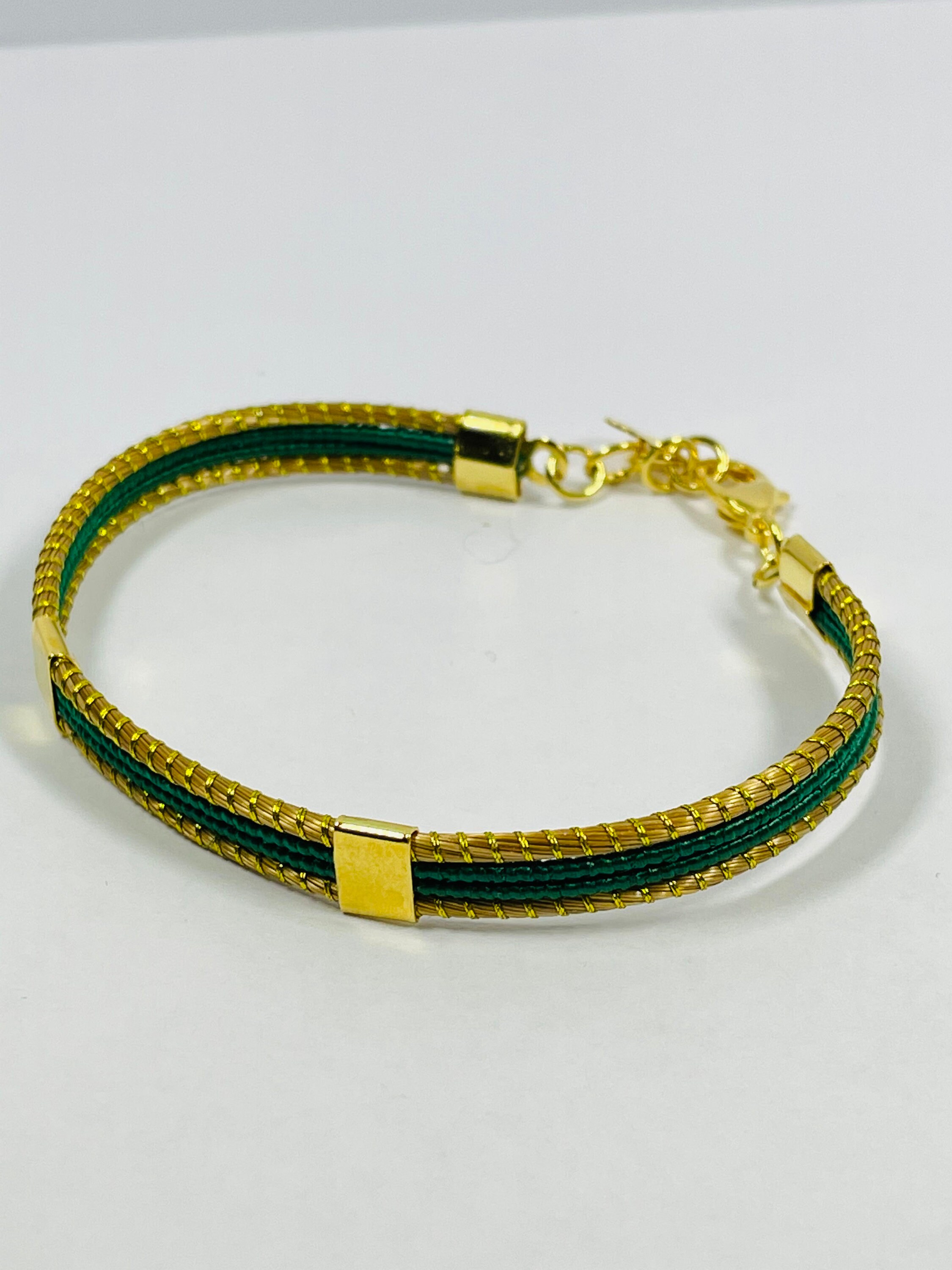 Colourful Golden Grass Bracelet Vegan Jewellery Handwoven Etsy