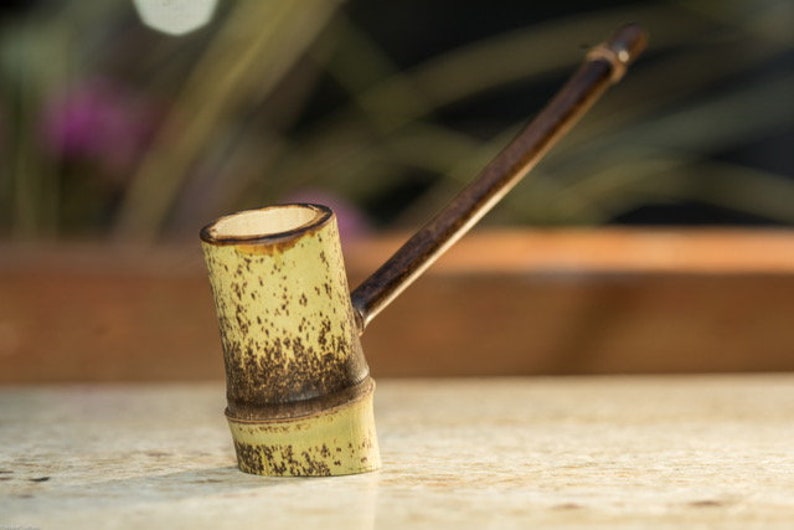 Handmade Bamboo Smoking Pipes Etsy