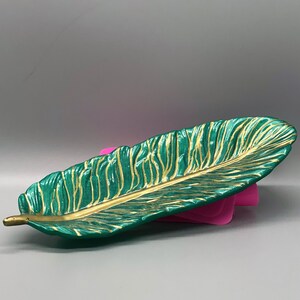 Custom Resin Feather Trinket Tray