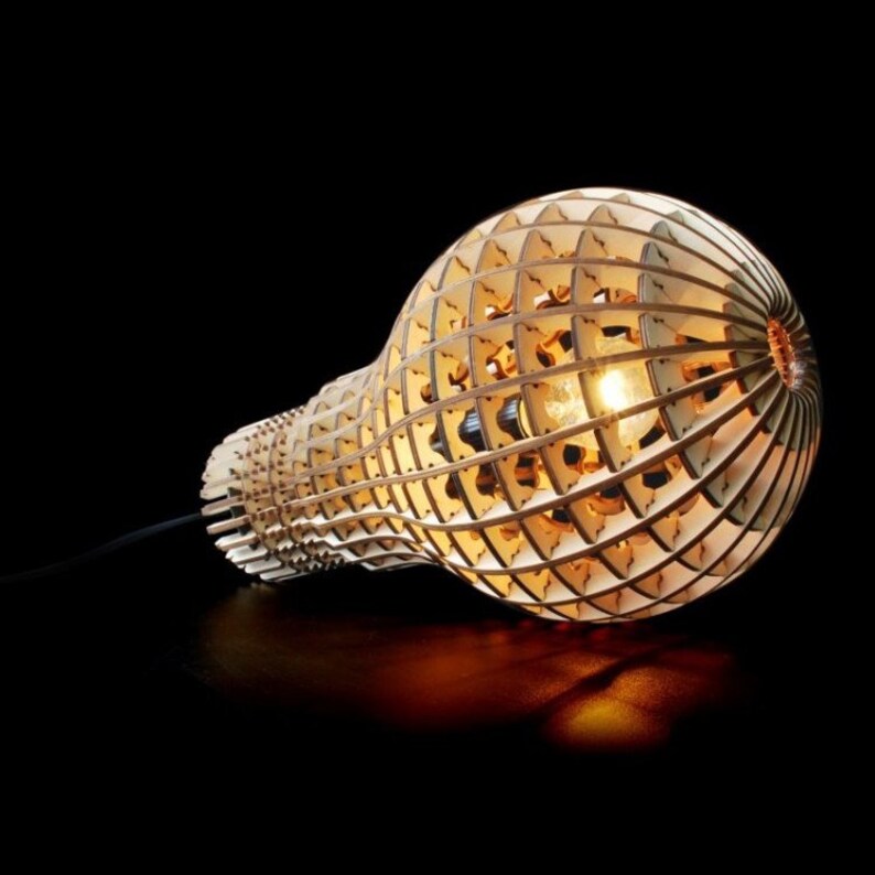 suitable for mass production Lamp shade bulb Digital design Vector cutting plan CNC file. design for laser CNC and CNC milling