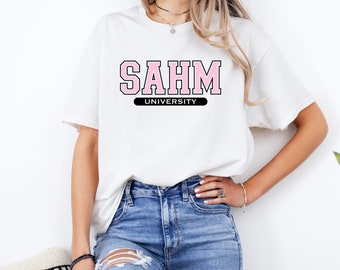 SAHM University Unisex Heavy Cotton Tee